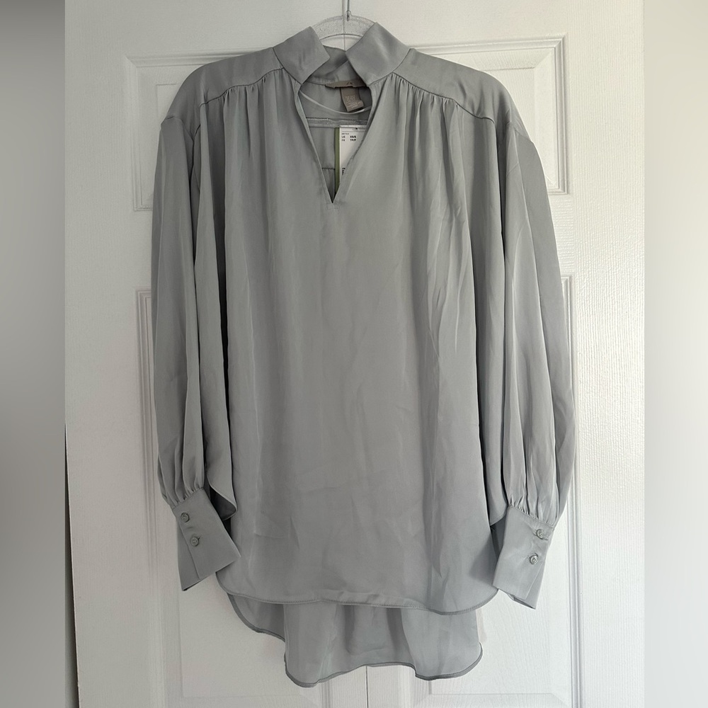 H&M Grey Blouse